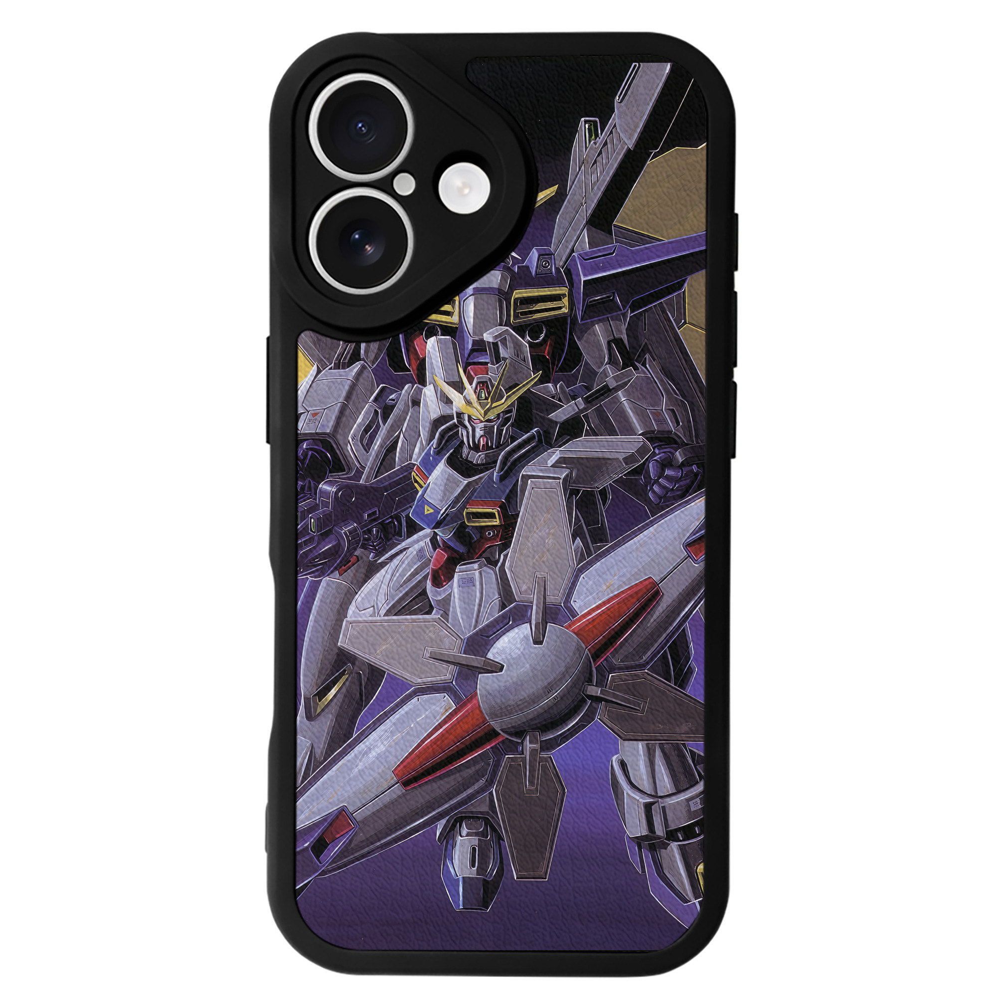 （画像用） 機動戦士ガンダム Mobile Suit Gundam 【iPhone 16シリーズ対応】シリコンスマホケース（レザー調） 材質：シリコン